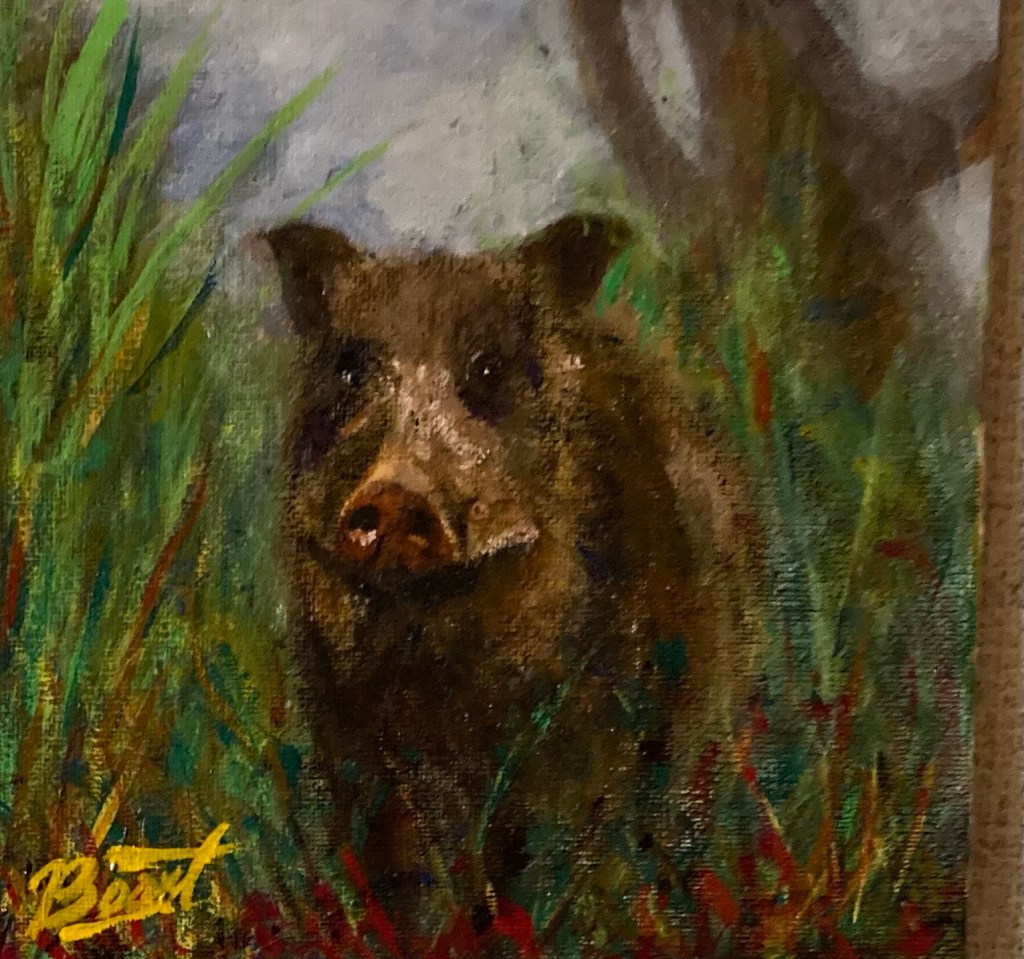 今はアクリル画